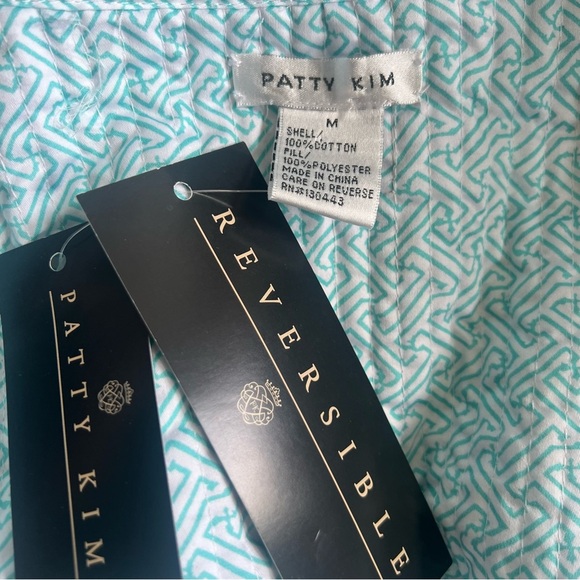 PATTY KIM Lilly Pulitzer Inspired Reversible Cotton Jacket Blazer New Medium - Picture 4 of 4